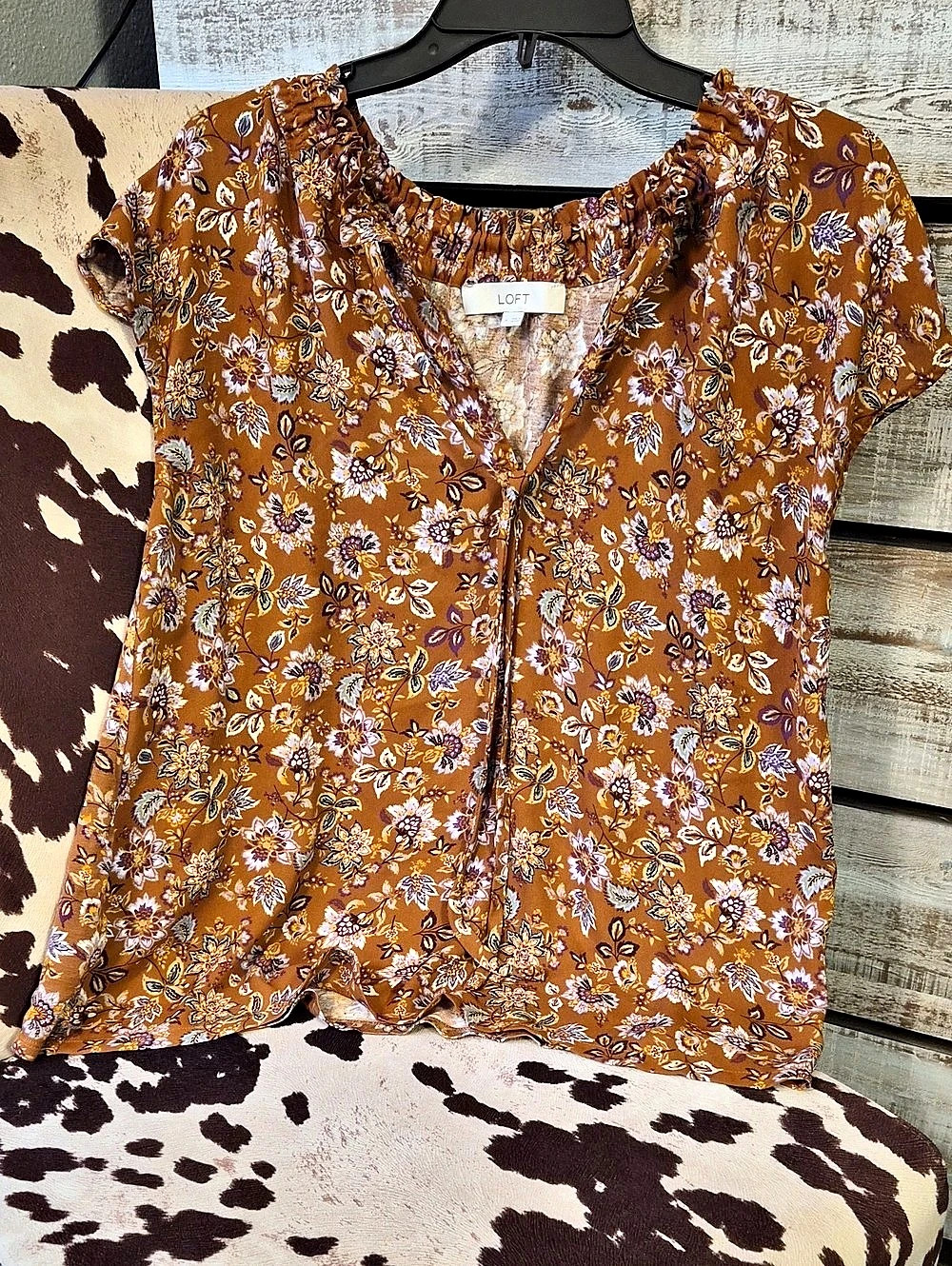 LOFT Floral Blouse
